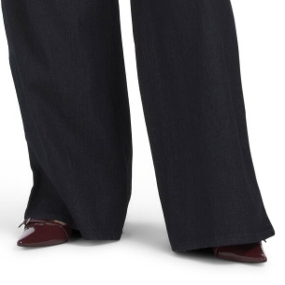 NEW 1822 DENIM women  Drawstring Denim Trousers Rinse black 252 - Picture 5 of 6